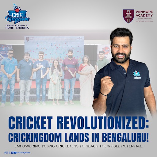 Winmore Academy, Whitefield Collaborates with Rohit Sharma’s CricKingdom to Bring Personalized Cricket Training for Students in Bengaluru